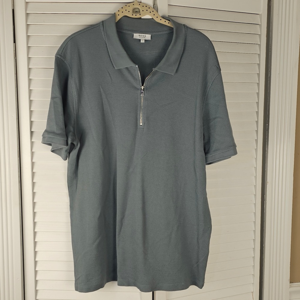 Reiss Men's Polo Shirt in Slate Blue